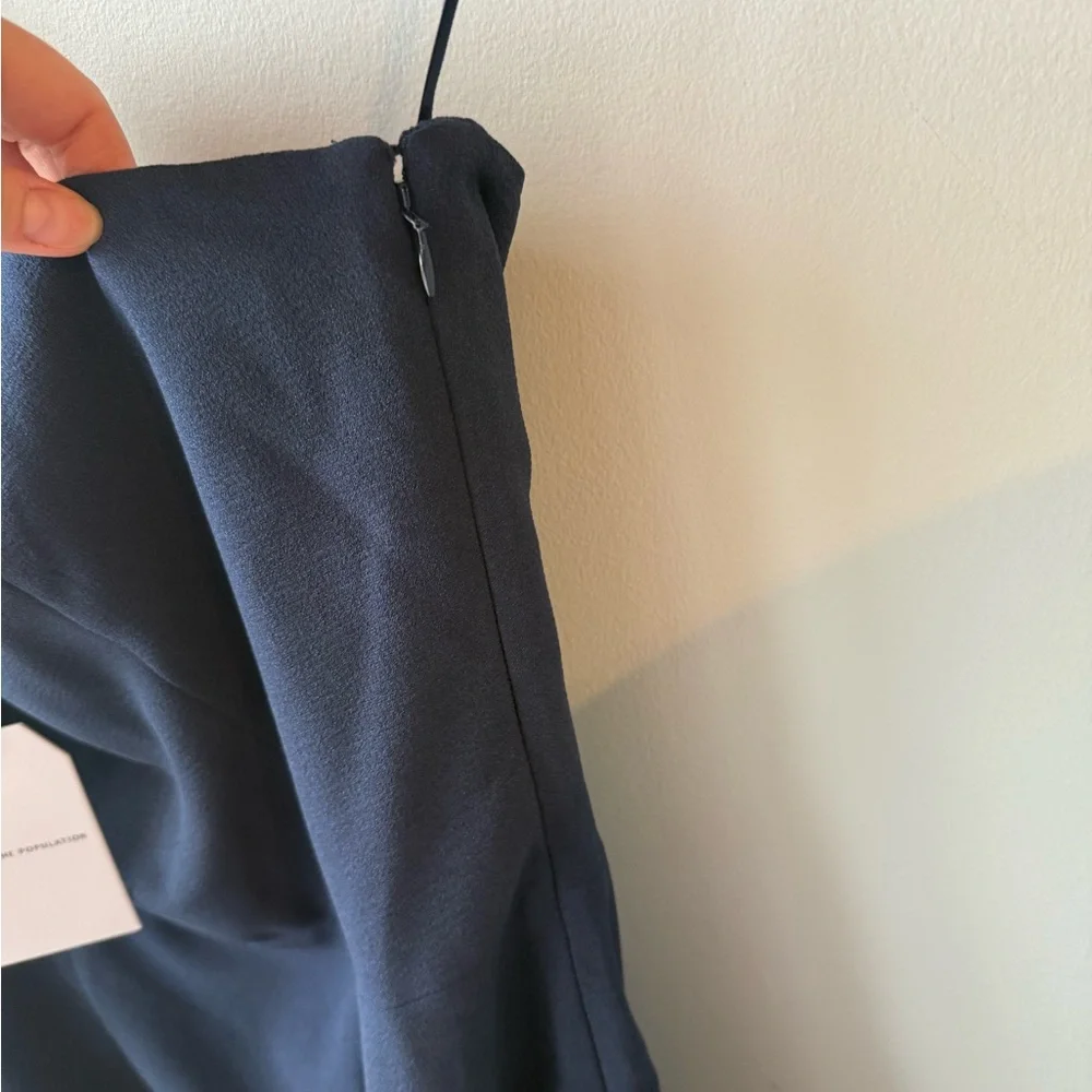 Dress The Population Tiffany One-Shoulder Navy‎ Dress NWT